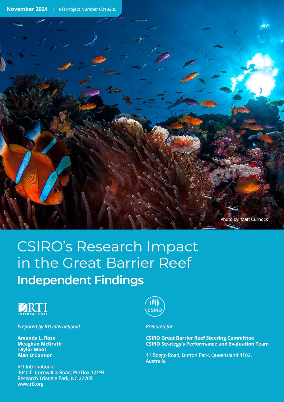 RTI: CSIROs Research Impact in the Great Barrier Reef